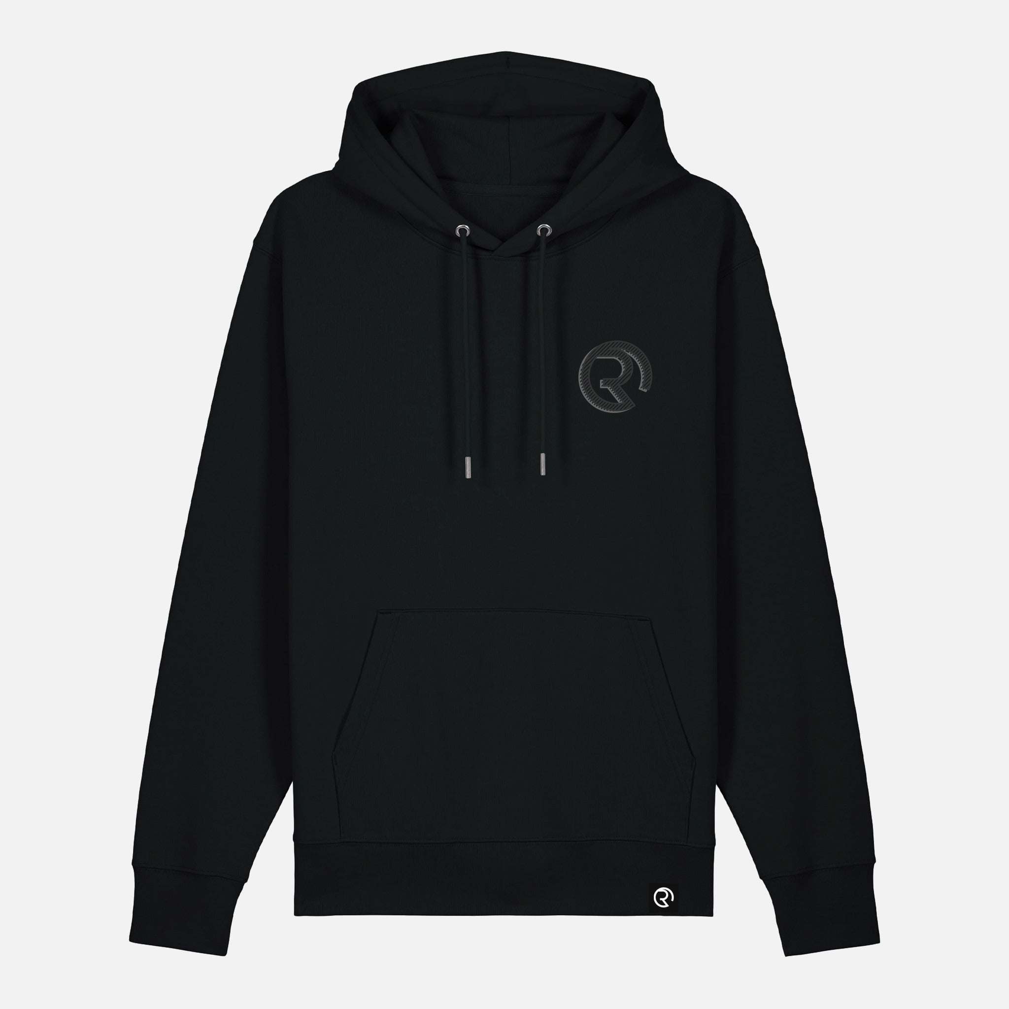 RDAM® | De Kuip Lineart op Zwart | Hoodie - voorkant