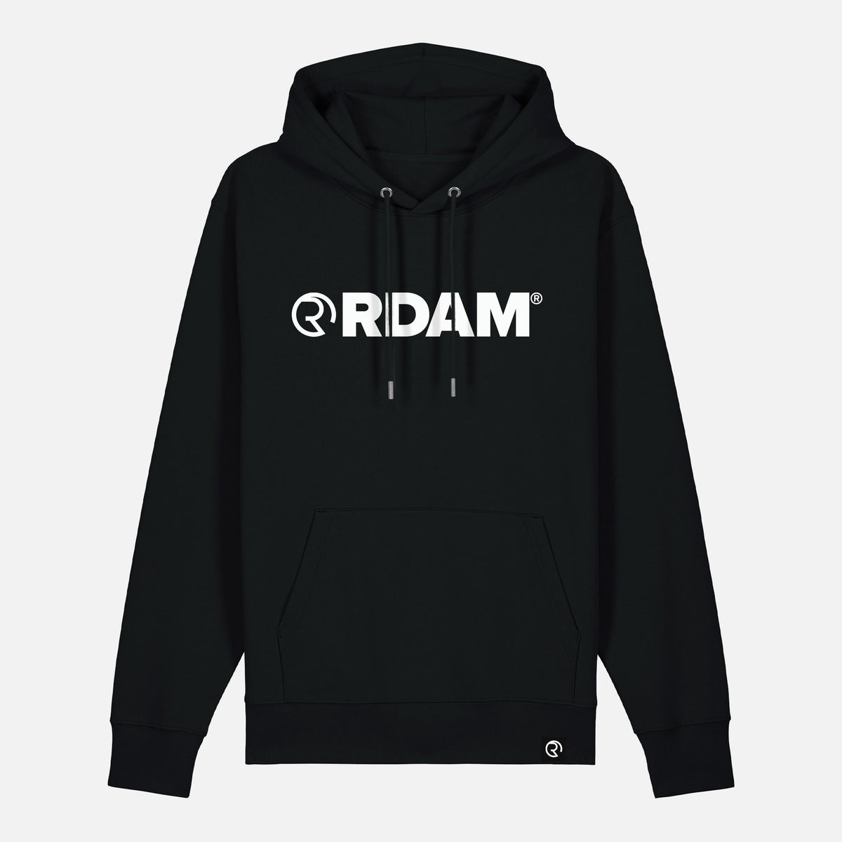 RDAM® | Iconic Essential op Zwart | Hoodie