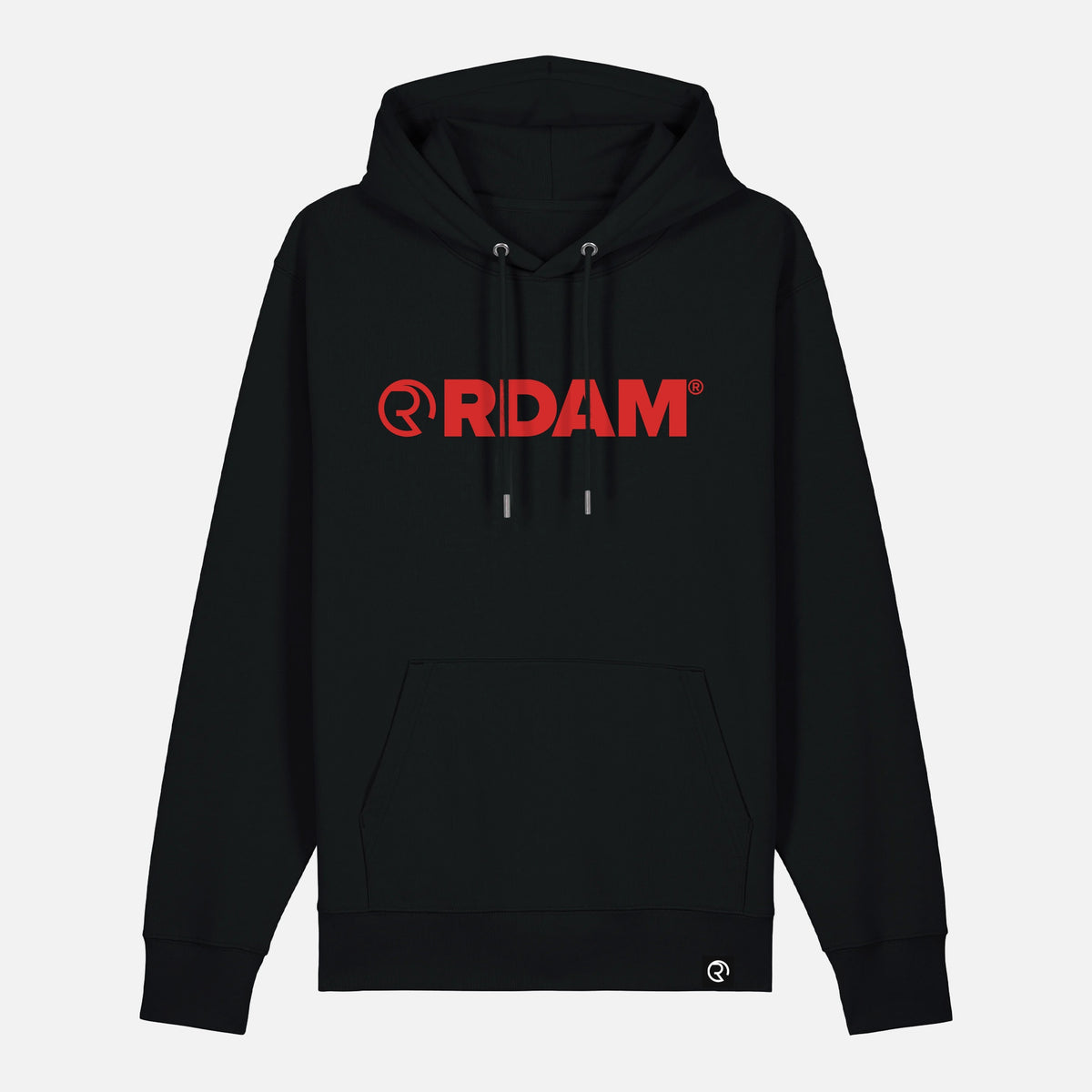 RDAM® | Iconic Essential op Zwart | Hoodie