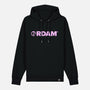 RDAM® Iconic Essential hoodie op zwart met Soft Pink opdruk