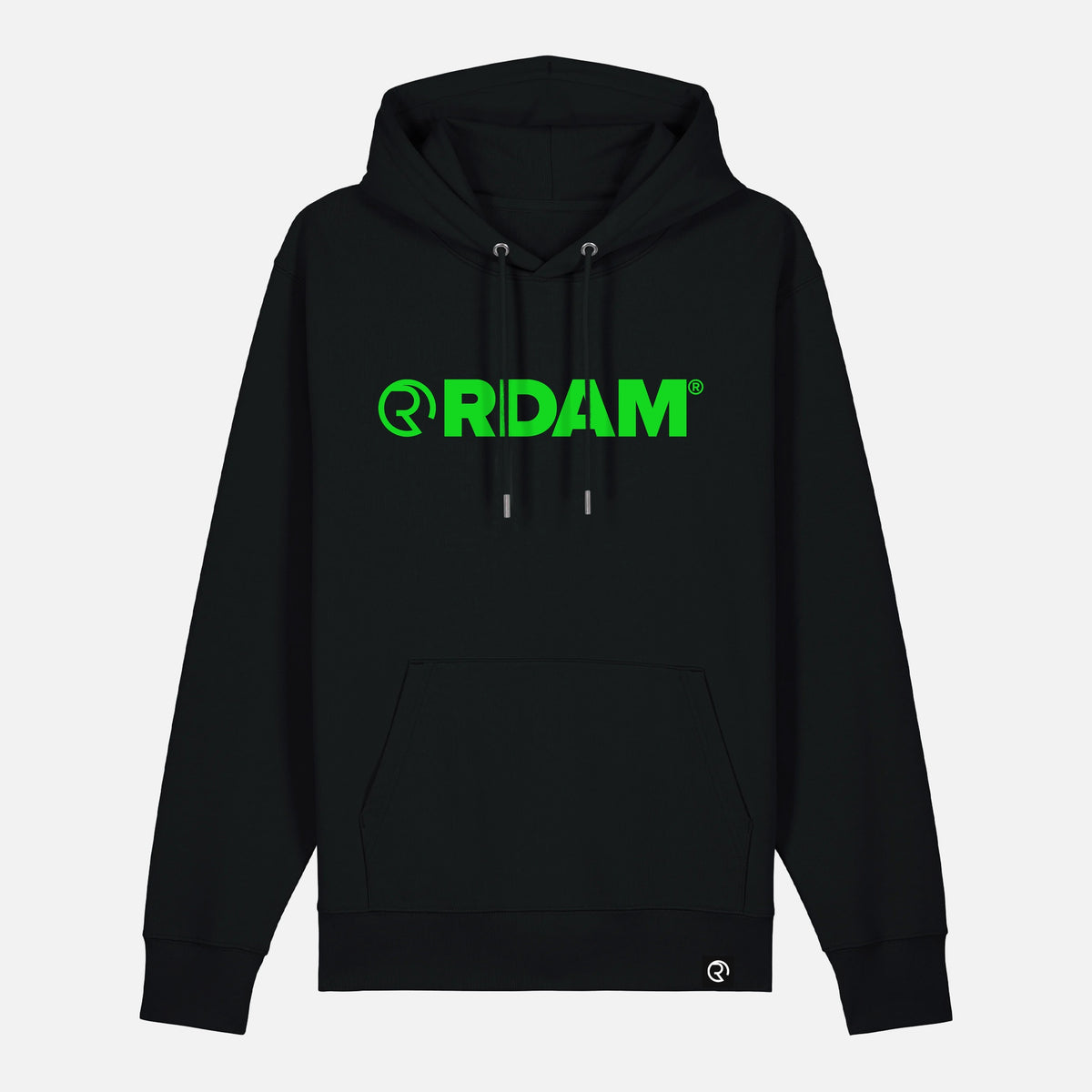 RDAM® | Iconic Essential op Zwart | Hoodie