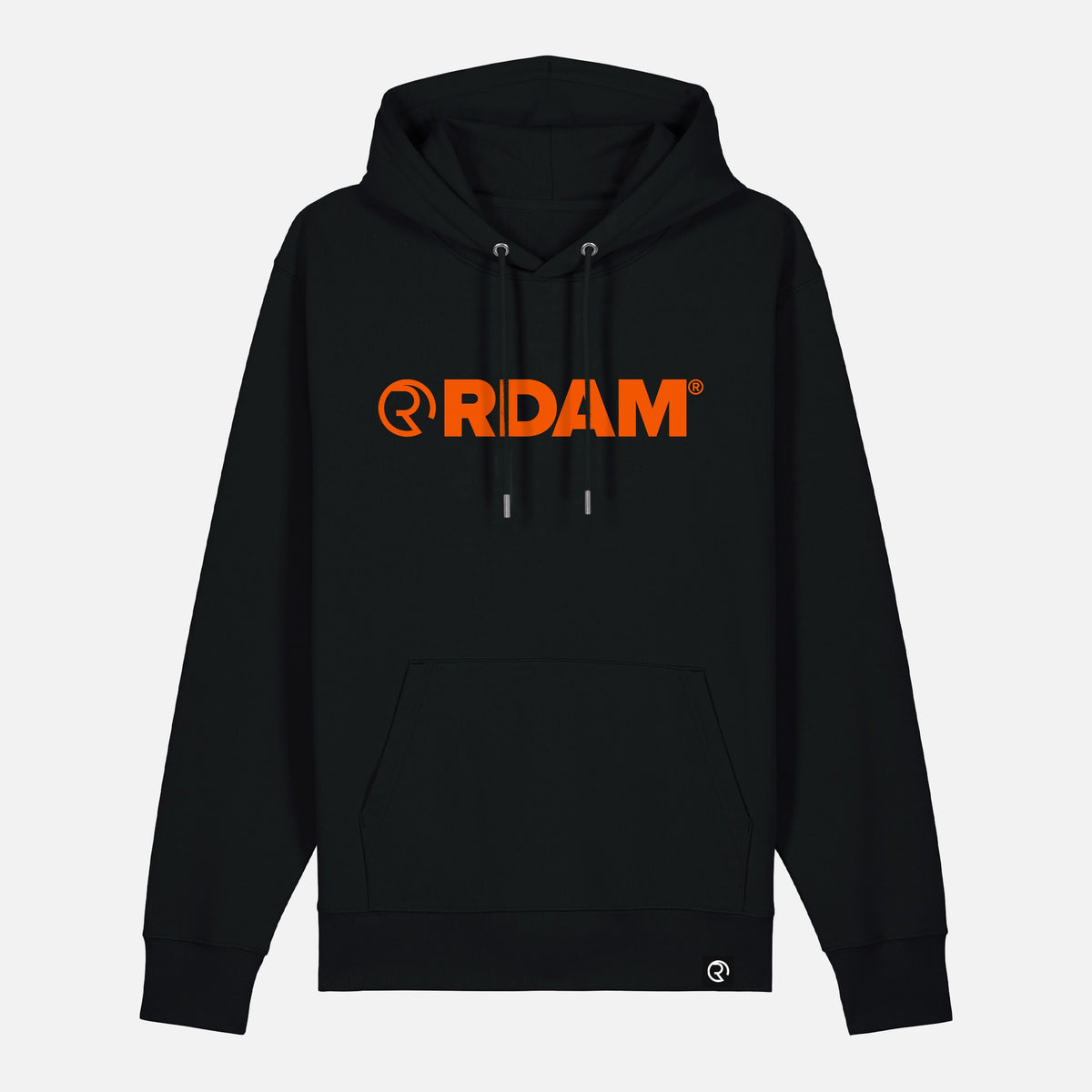 RDAM® | Iconic Essential op Zwart | Hoodie