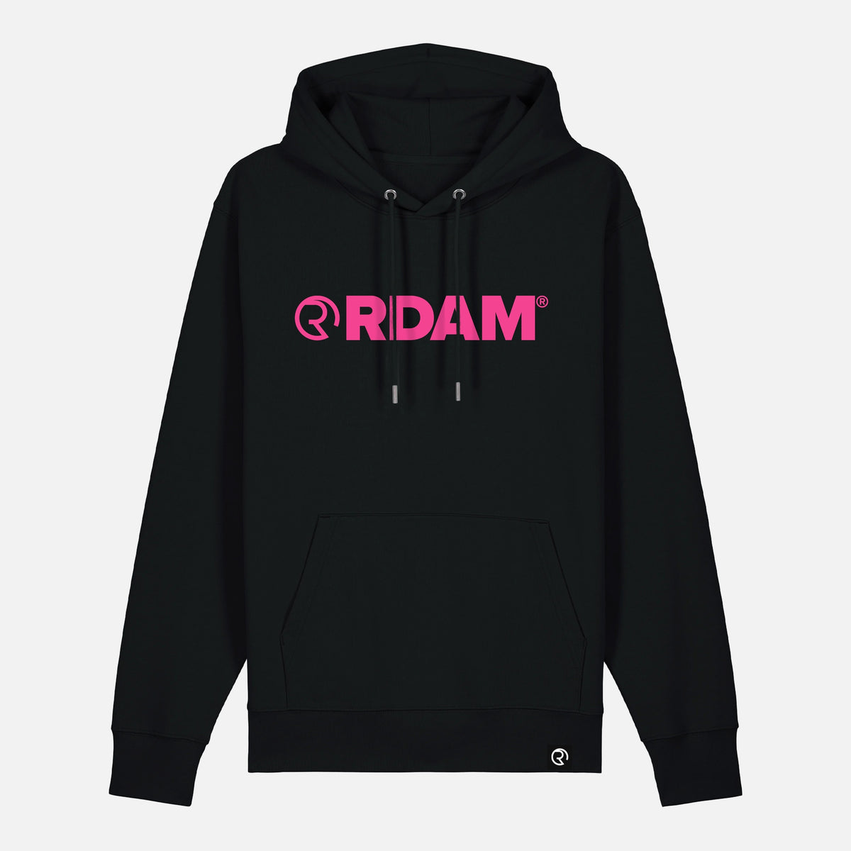 RDAM® | Iconic Essential op Zwart | Hoodie
