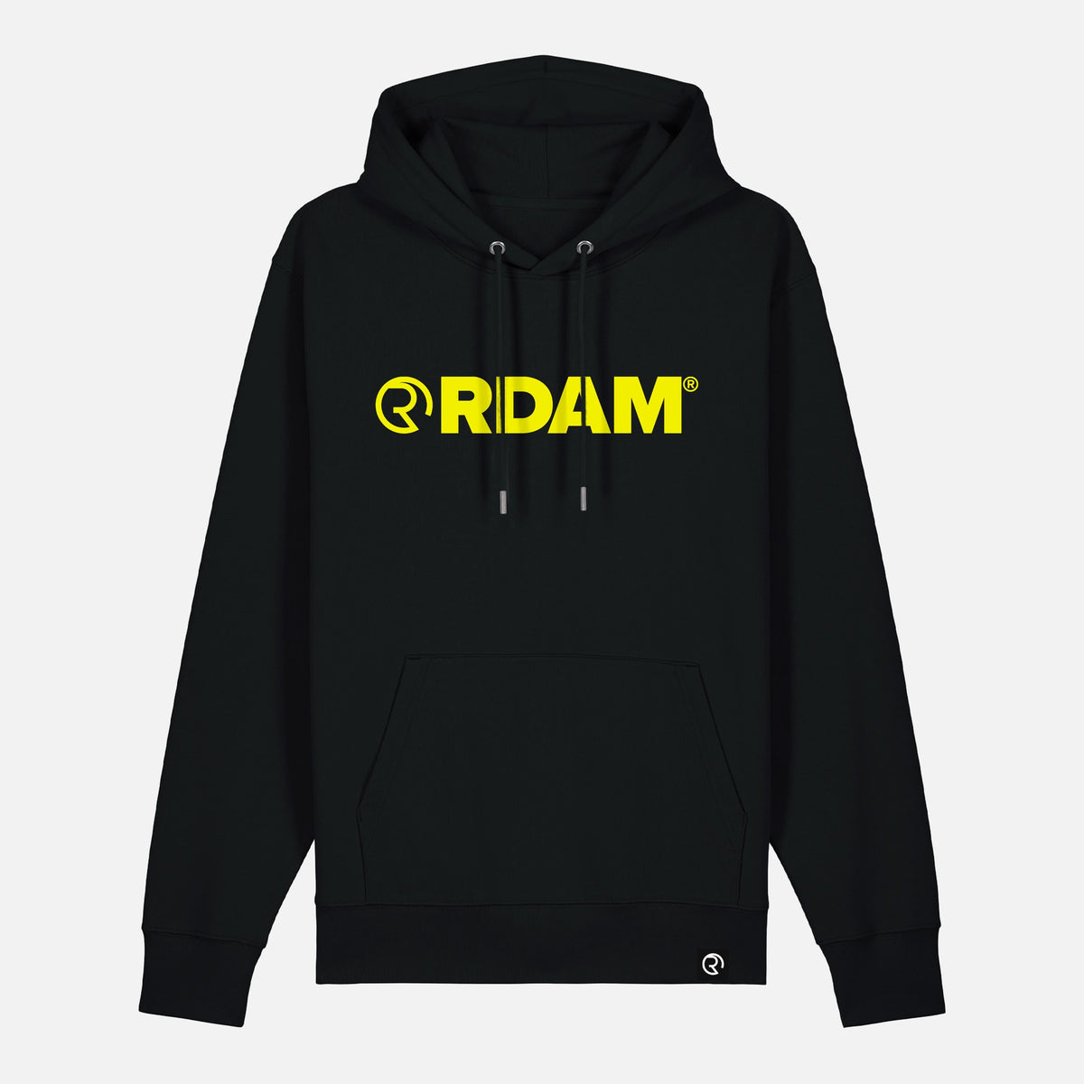 RDAM® | Iconic Essential op Zwart | Hoodie