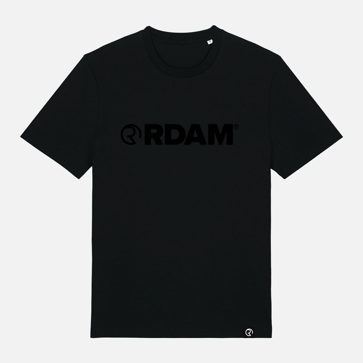 RDAM® | Iconic Essential op Zwart | T-Shirt