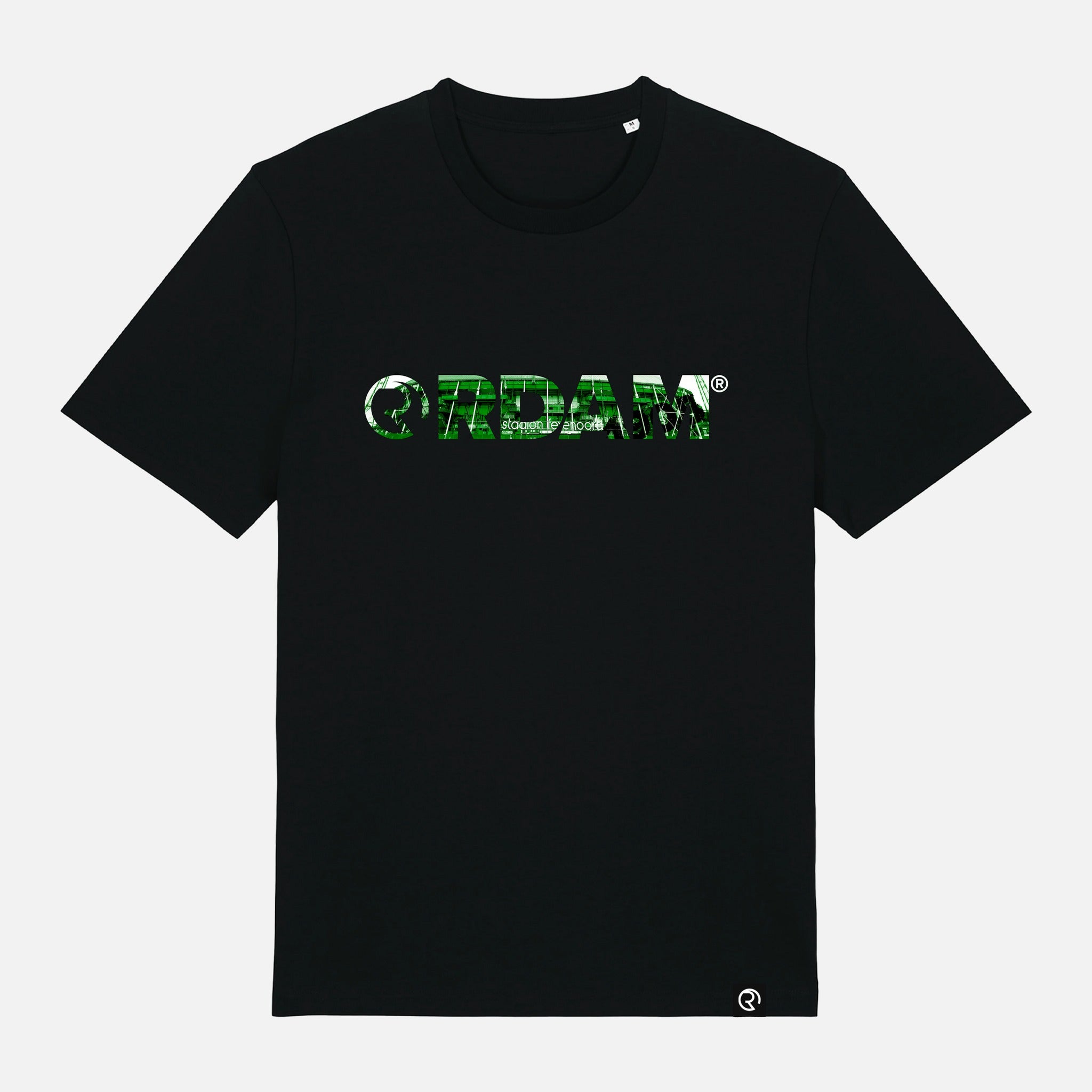 RDAM® | Feyenoord Kuip 1908 Editie op Zwart | T-Shirt